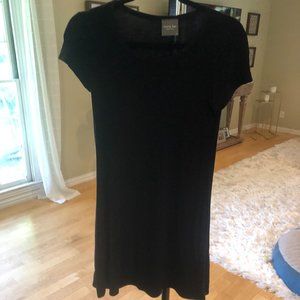 Black Stretchy/Cotton Short Low-Key Dress - LIKE NEW